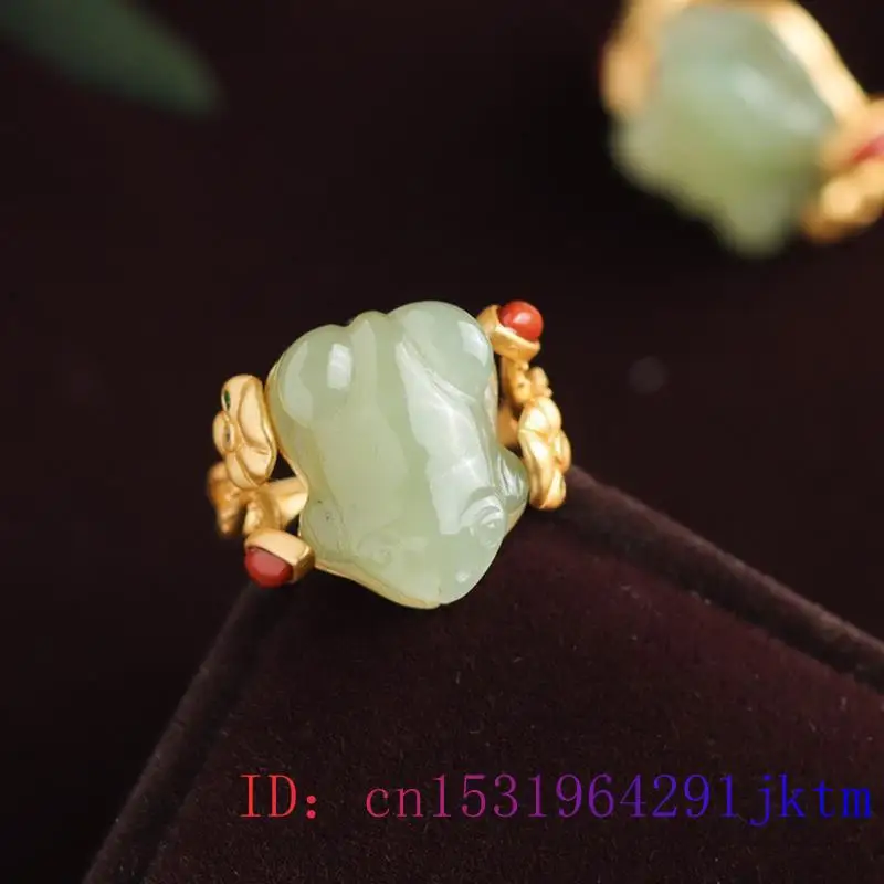 Green Jade Frog Rings Charms N - Event Suppliers recension och pris