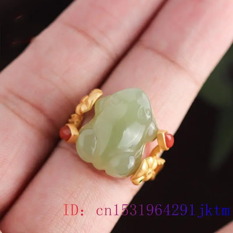 Green Jade Frog Rings Charms N - Event Suppliers recension och pris