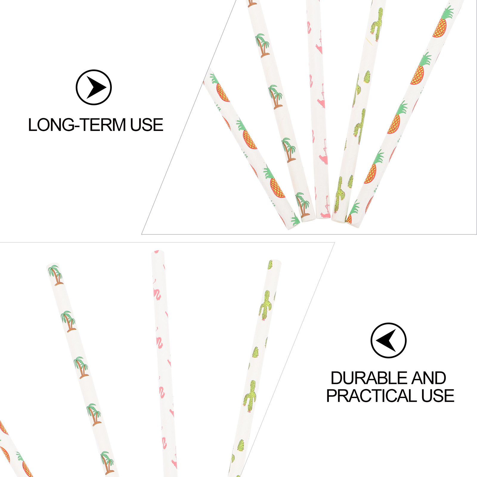 100Pcs Eco Friendly Paper Stra - Paper Straw Color recension och pris