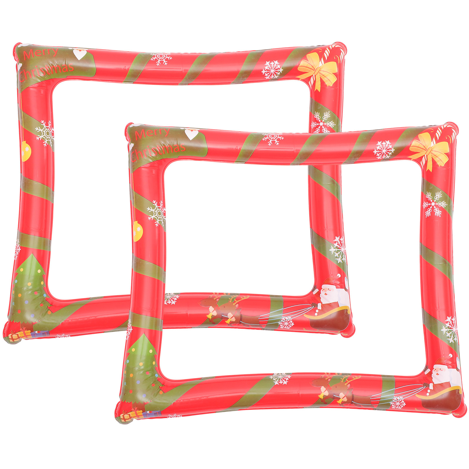 2Pcs Christmas Inflatable Phot - Photo Booth Frame recension och pris