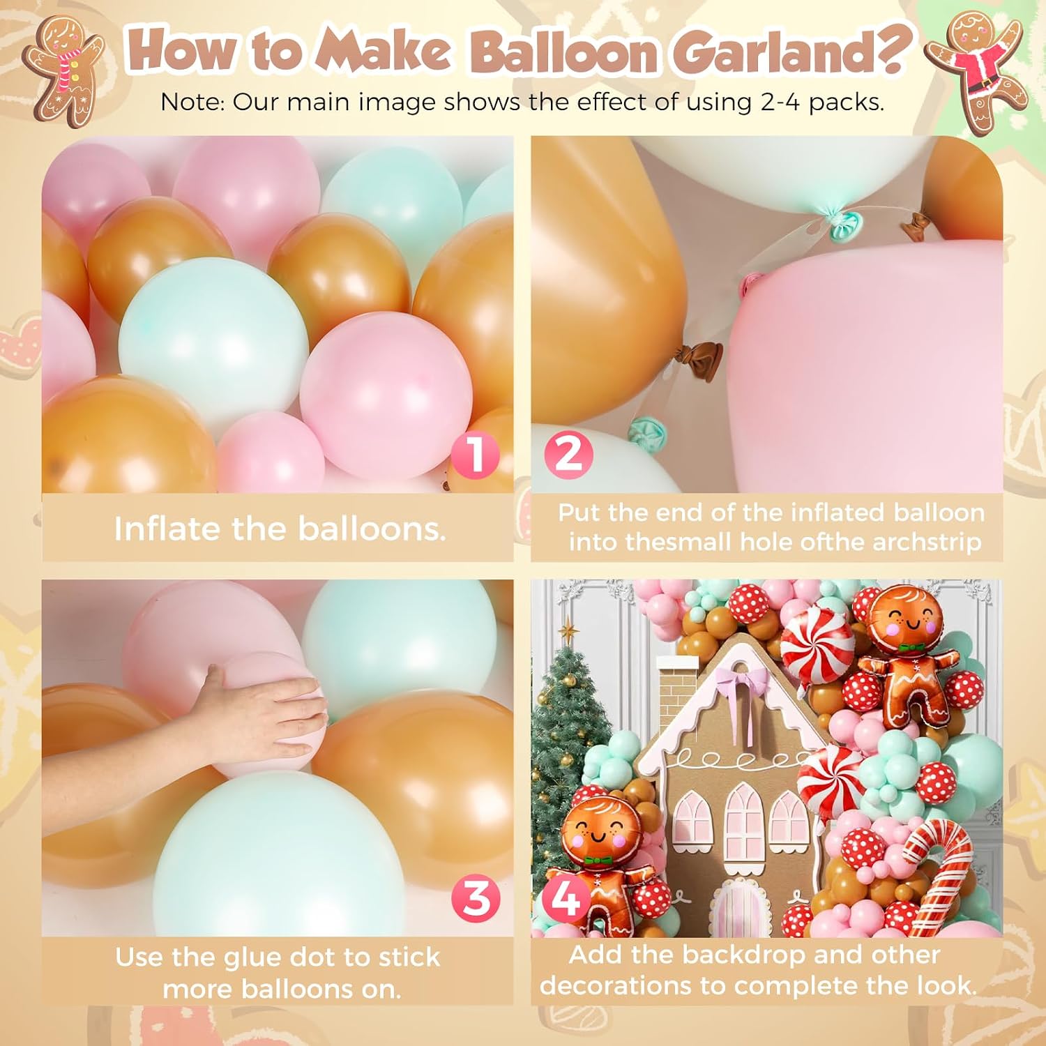 160Pcs Christmas Balloon Arch  - Balloon Arch Kit recension och pris