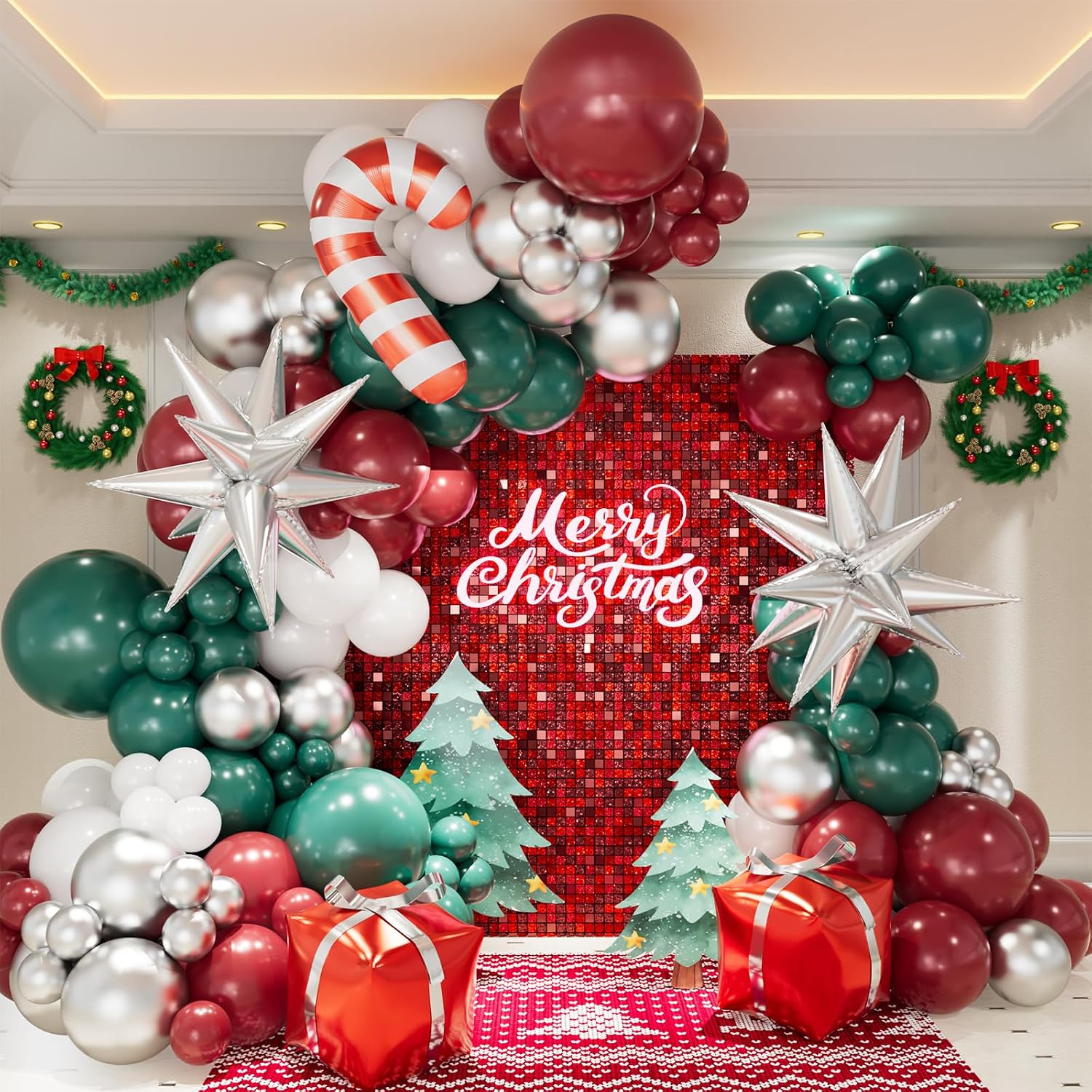 Christmas Balloon Garland Arch - Balloon Arch Kit recension och pris