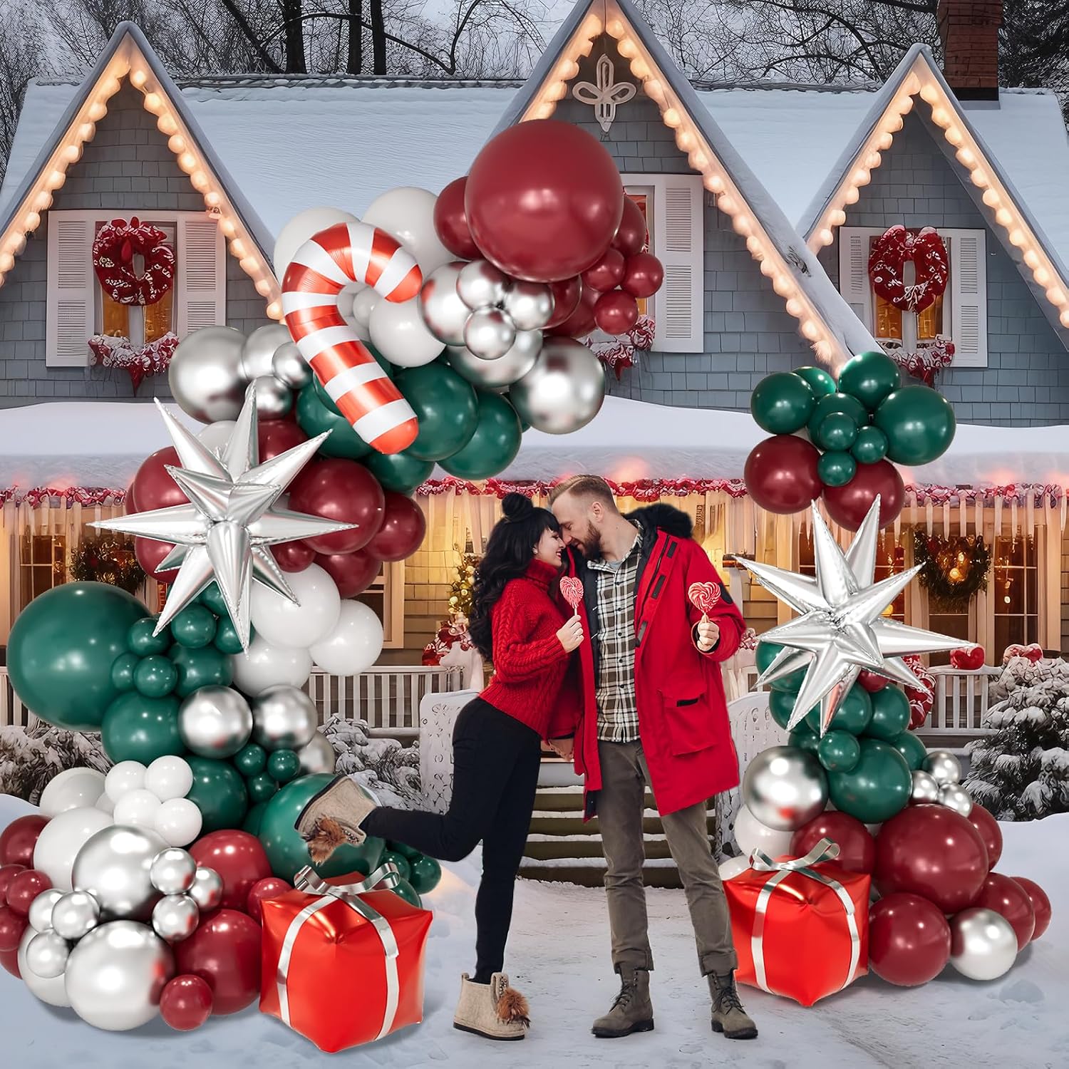 Christmas Balloon Garland Arch - Balloon Arch Kit recension och pris