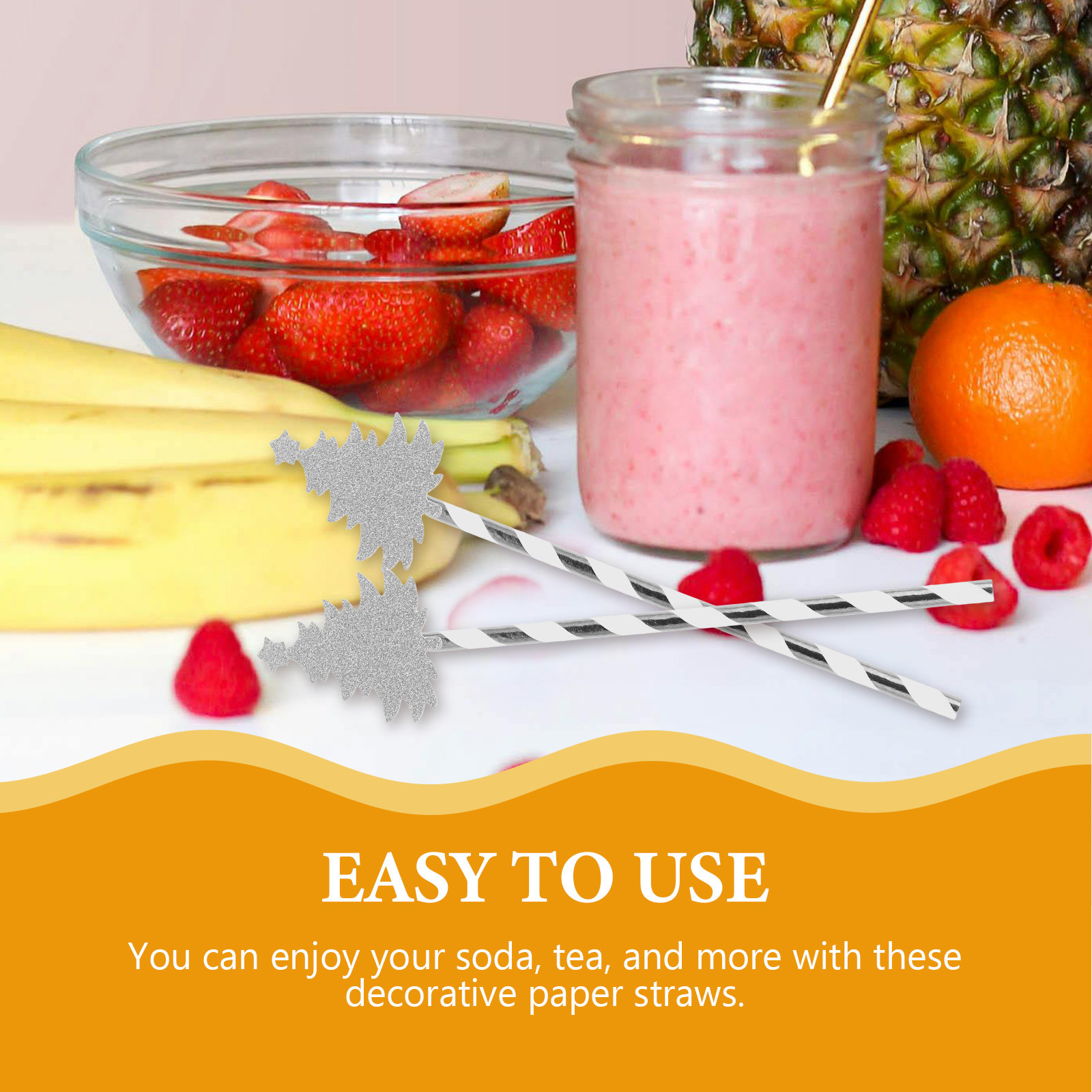 25Pcs Christmas Tree Disposabl - Paper Straw Color recension och pris