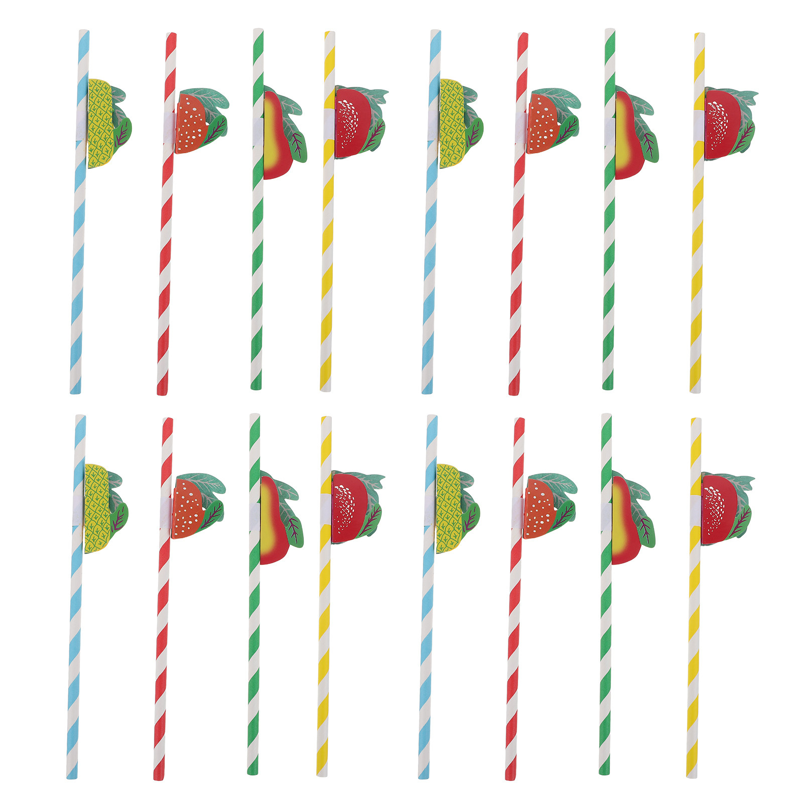 50Pcs Colorful Swirl Paper Str - Paper Straw Color recension och pris