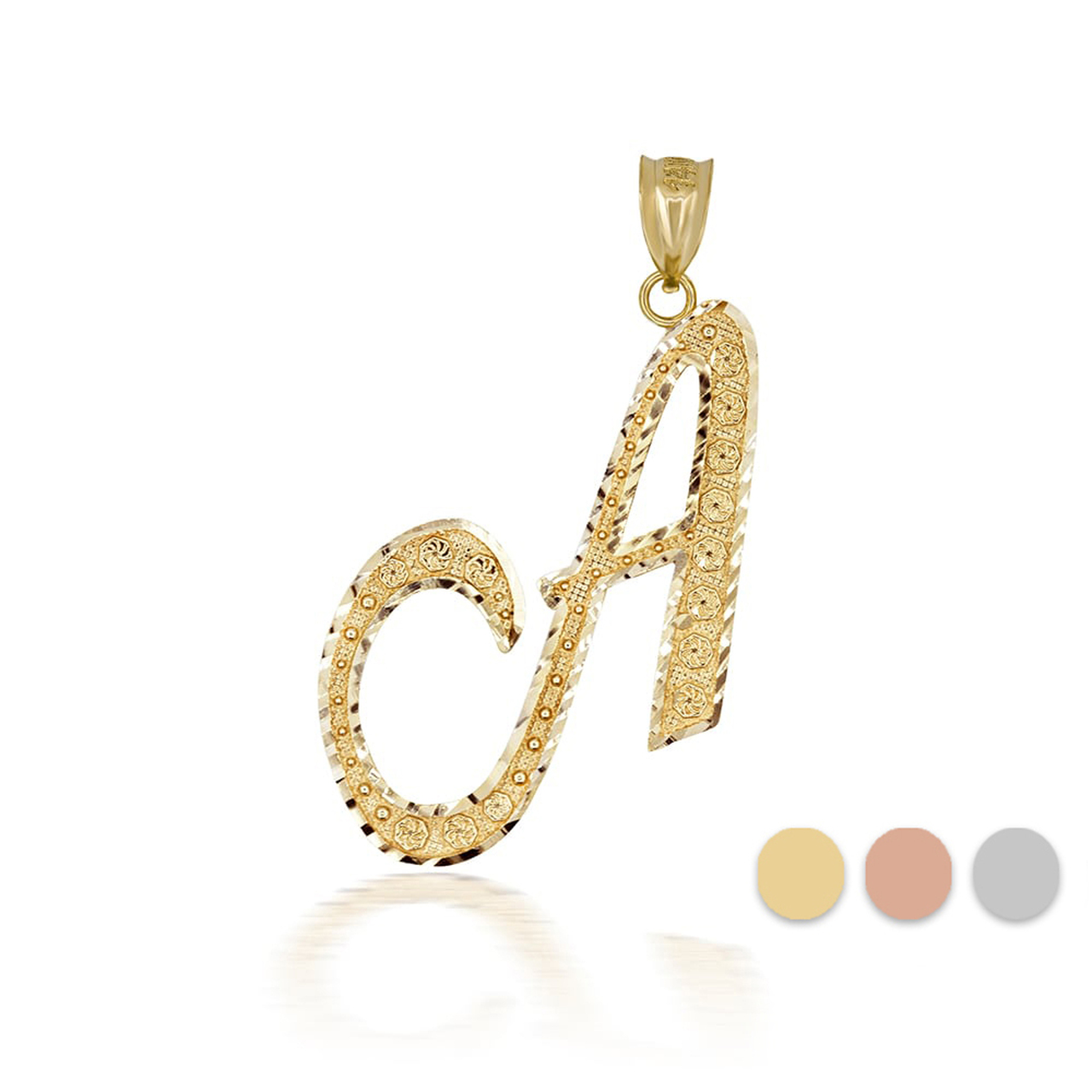 Gold Cursive Initial Letter “A - Event Z recension och pris