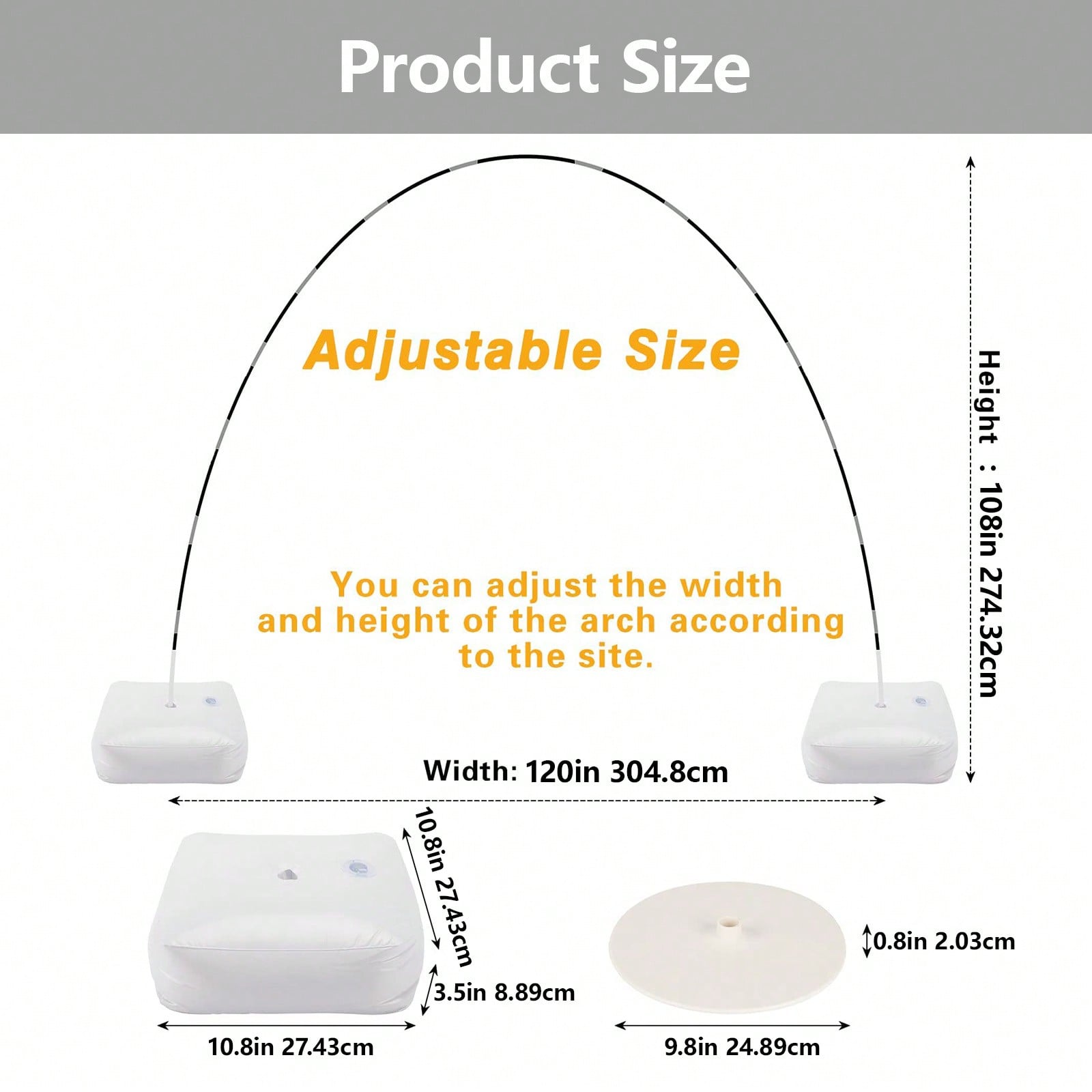 1 Set Balloon Arch Stand Kit,  - Balloon Arch Kit recension och pris