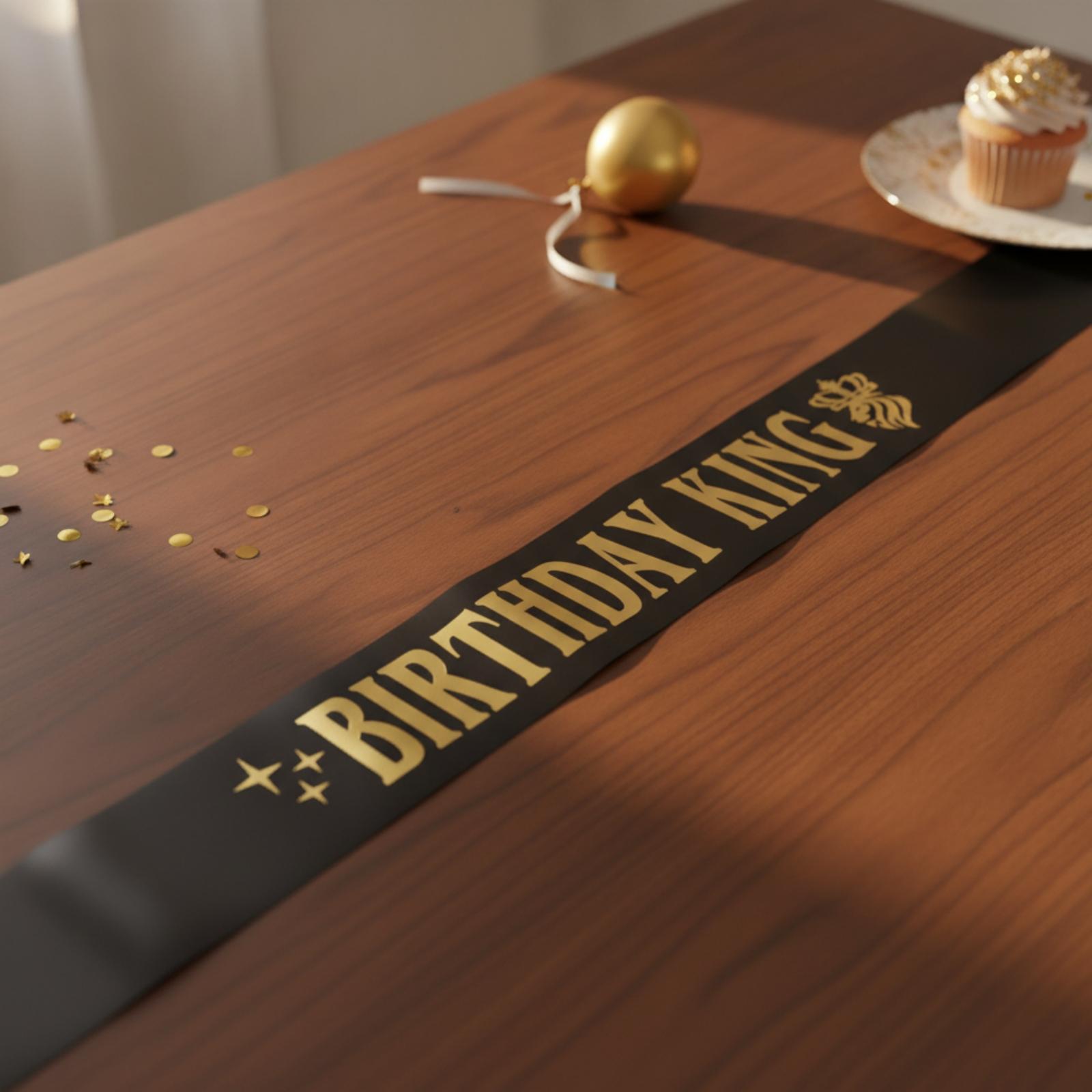 Birthday King Party Crown Glit - Birthday Sash Glitter recension och pris