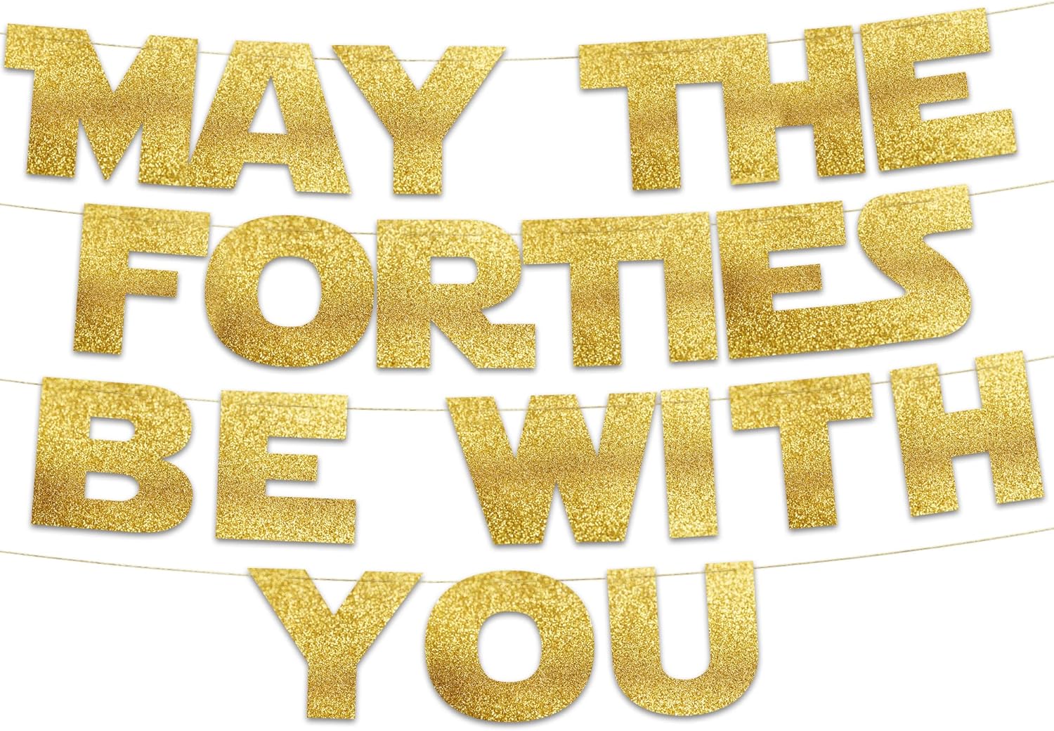 May The Forties Be With You Ba - Party Banner Gold recension och pris