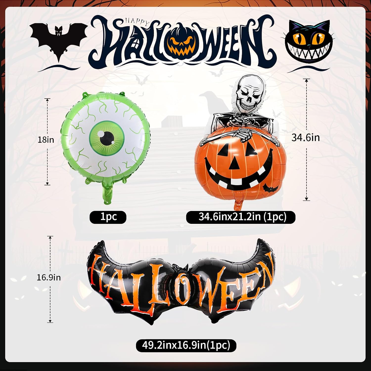 Halloween Balloons Garland Arc - Balloon Arch Kit recension och pris