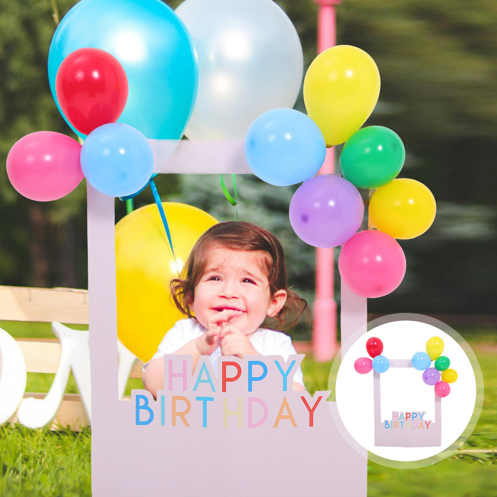 1Set Birthday Photo Booth Fram - Photo Booth Frame recension och pris