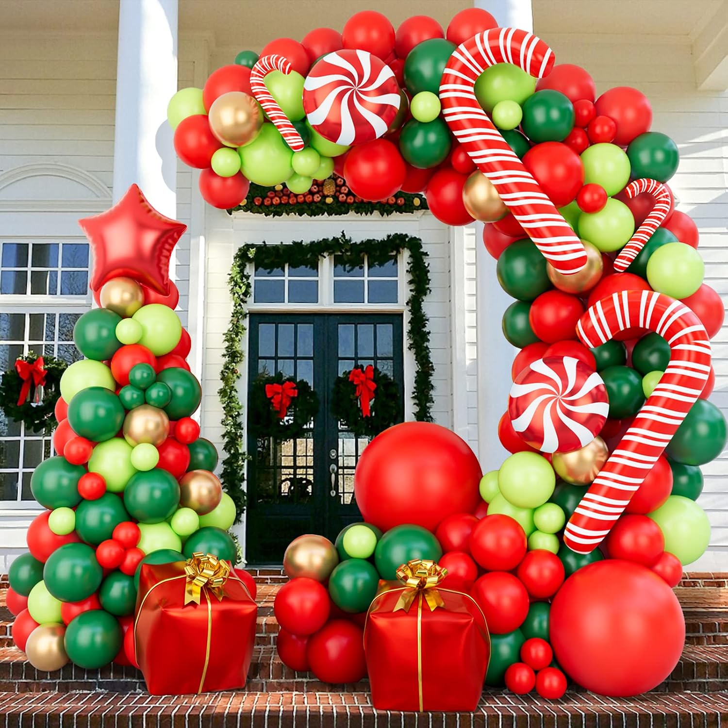 144 Piece Christmas Balloon Ga - Balloon Arch Kit recension och pris