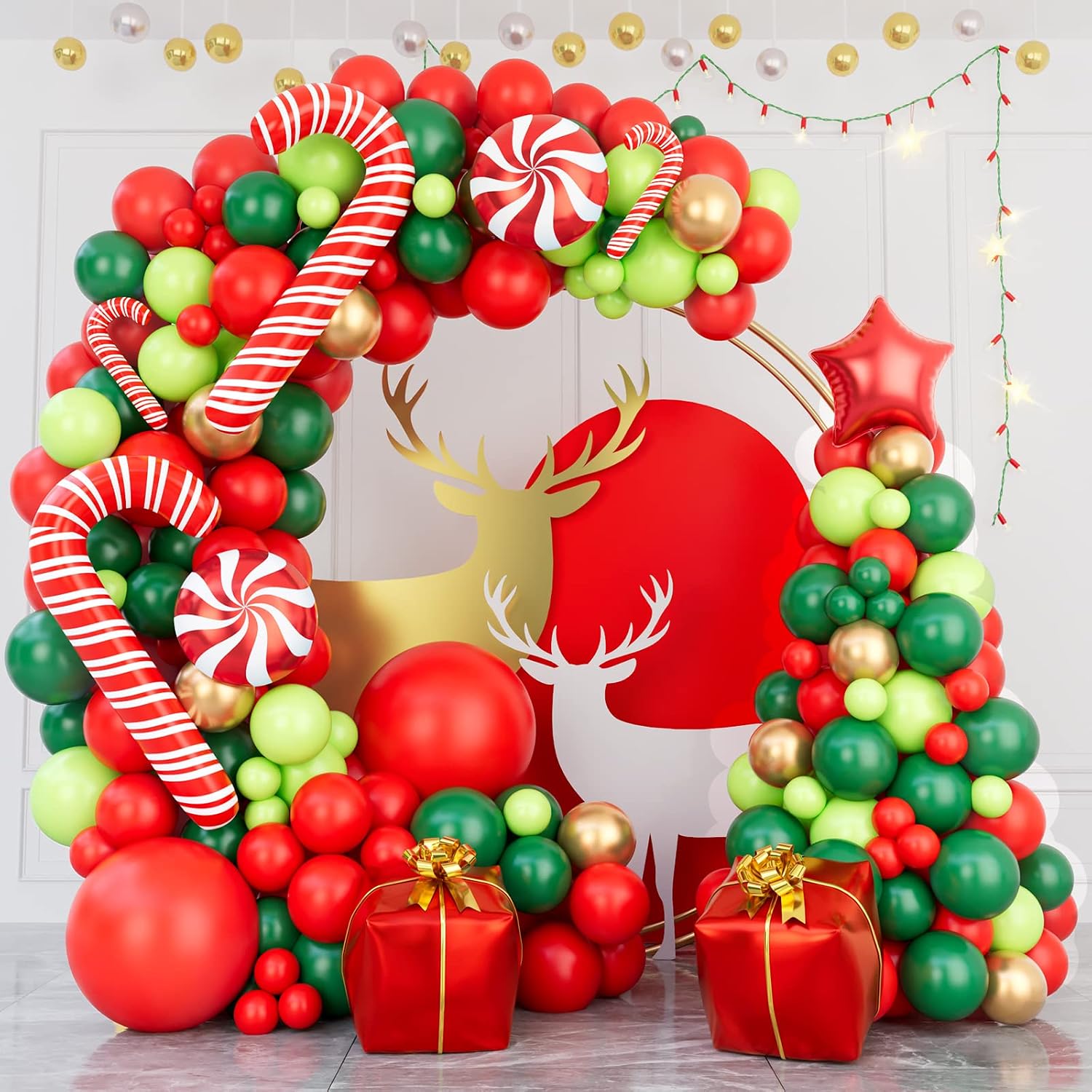 144 Piece Christmas Balloon Ga - Balloon Arch Kit recension och pris