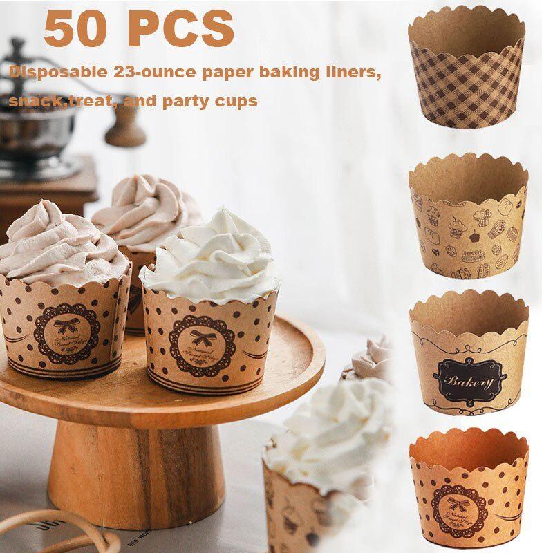 50Pcs/Pack Cupcake Paper Cups  - Event Suppliers recension och pris