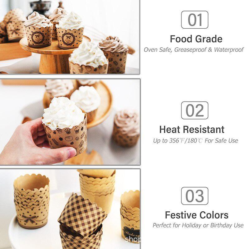 50Pcs/Pack Cupcake Paper Cups  - Event Suppliers recension och pris