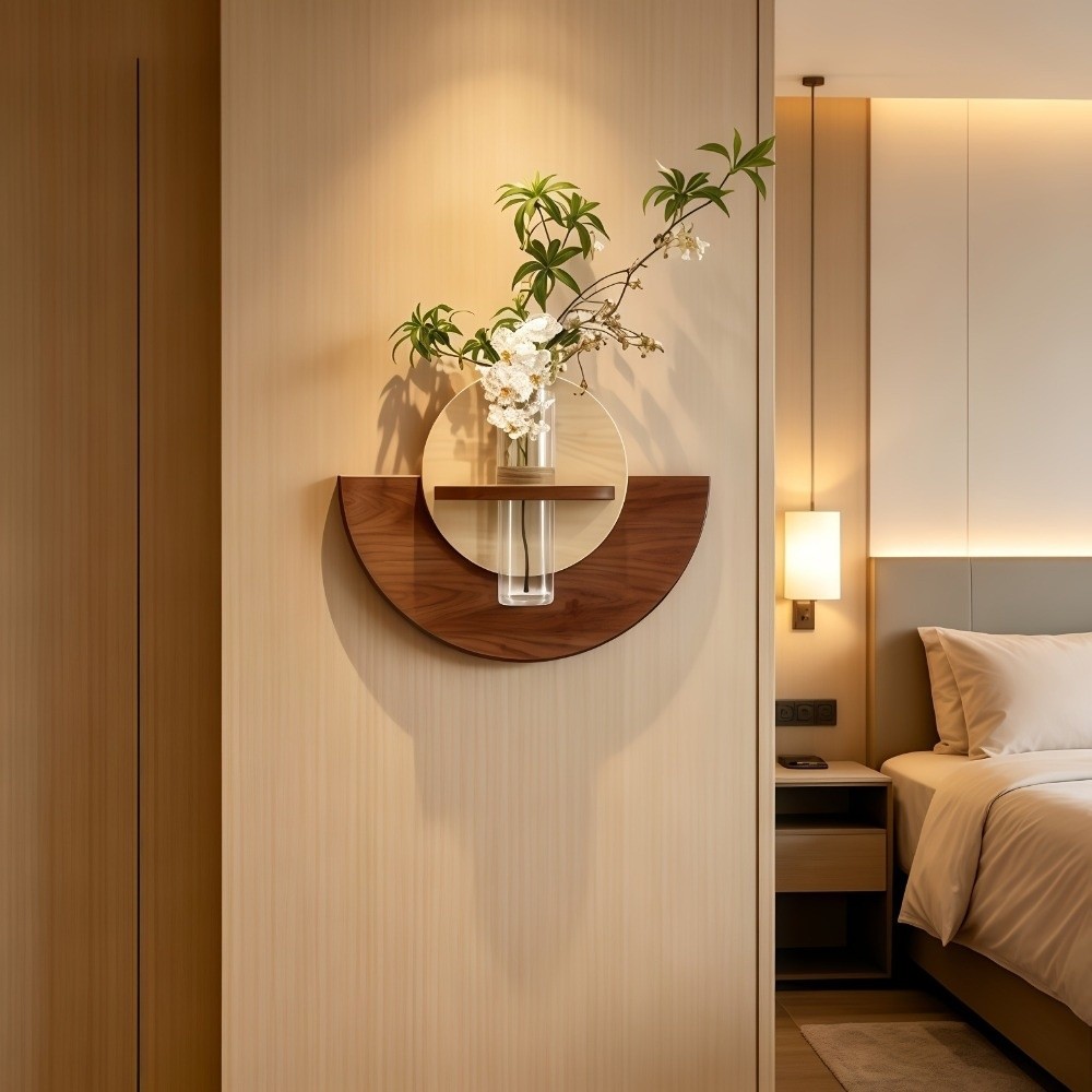 Oval Wood Wall Mount Flower Sh - Flower Wall Panel recension och pris