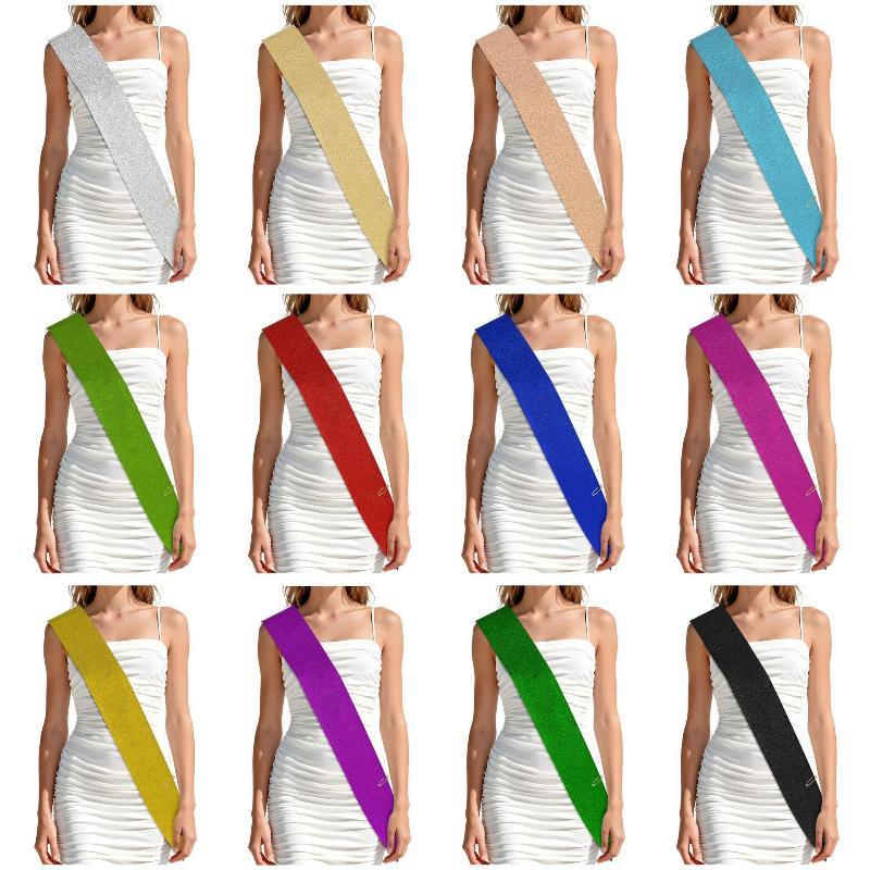Glitter Blank Satin Sash DIY M - Birthday Sash Glitter recension och pris