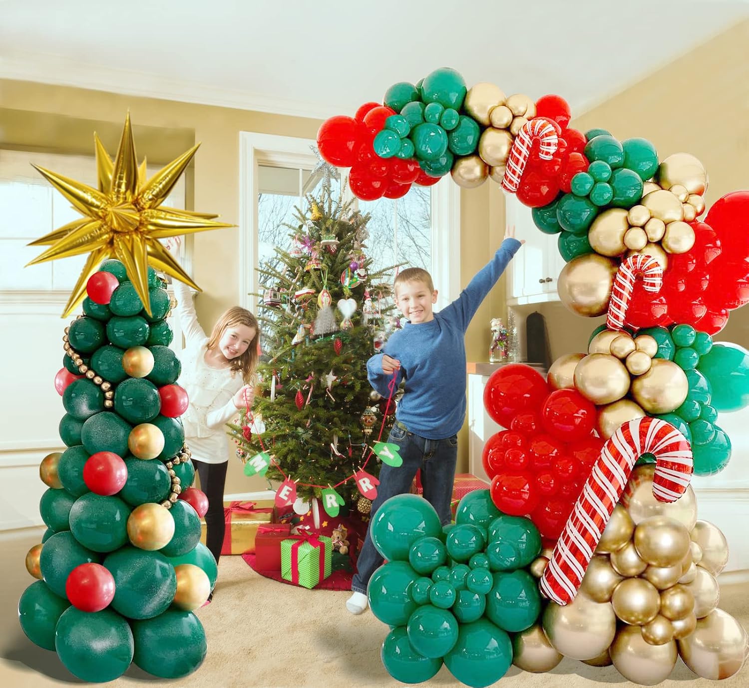Christmas Balloons Garland Arc - Balloon Arch Kit recension och pris